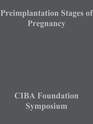 cover image of Preimplantation Stages of Pregnancy